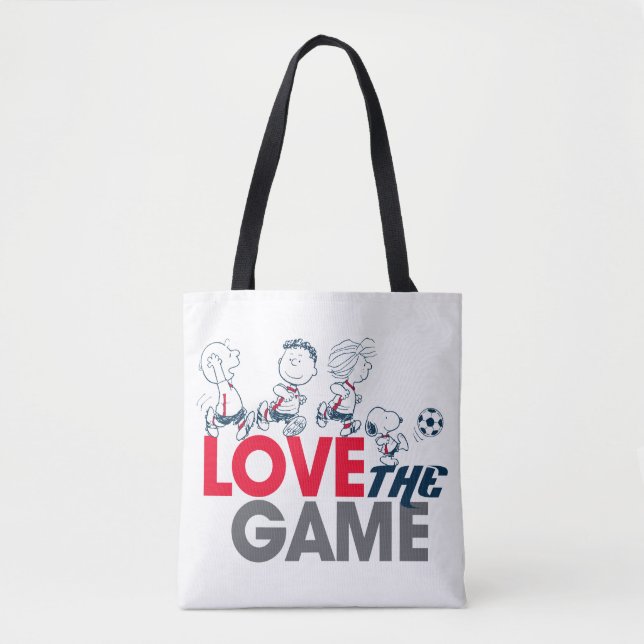 Peanuts Gang - Love The Game Tote Bag (Front)