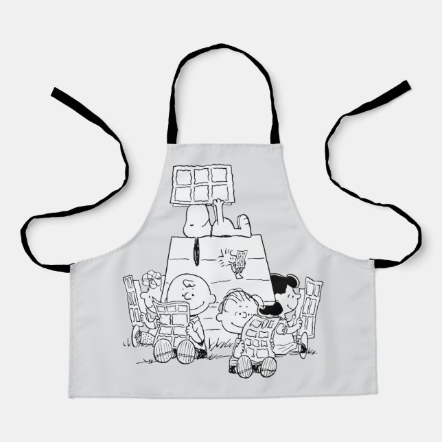 Peanuts Gang Reading Comics Apron (Front)