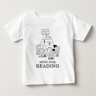 Peanuts Gang Reading Comics Baby T-Shirt