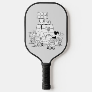 Peanuts Gang Reading Comics Pickleball Paddle