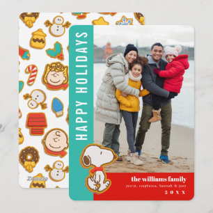 Peanuts Gingerbread Christmas Holiday Card