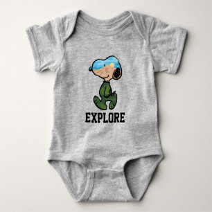 Peanuts Great Outdoor Snoopy Baby Bodysuit