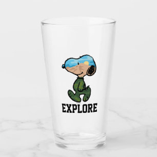 Peanuts Great Outdoor Snoopy Glass