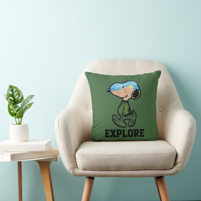 Peanuts | Great Outdoor Snoopy Throw Pillow (Chair)