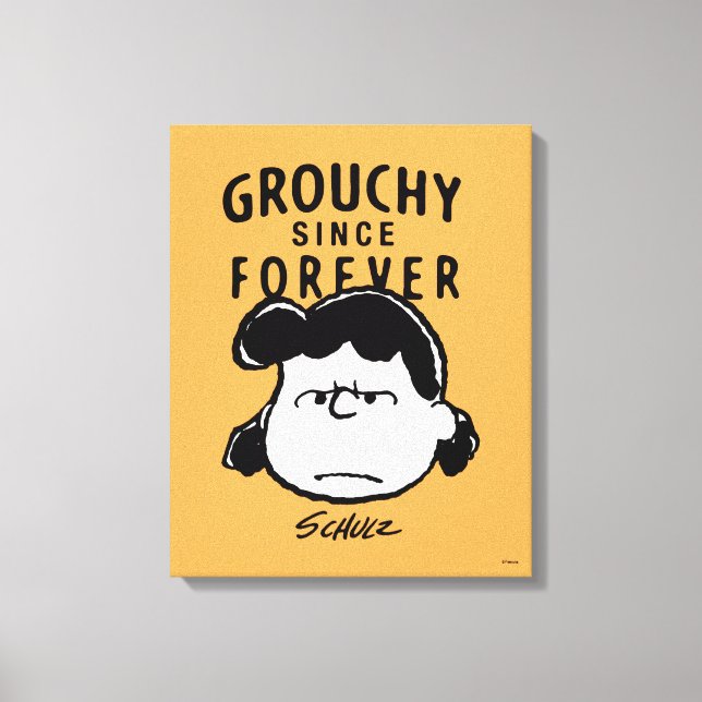 Peanuts | Grouchy Since Forever Lucy Canvas Print (Front)