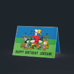 Peanuts | Halloween Happy Birthday Card<br><div class="desc">Check out this fun Peanuts Birthday Card. Personalize with names and a photo.</div>