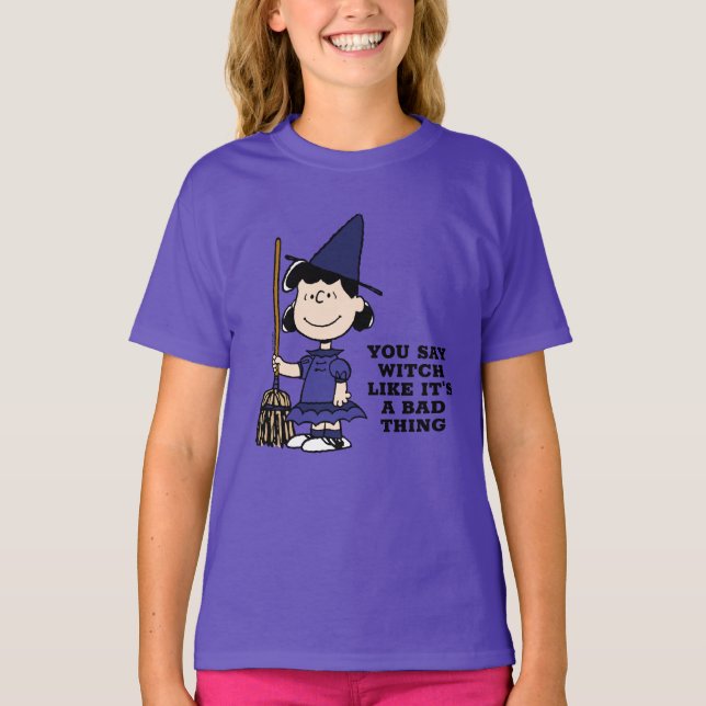 Peanuts | Halloween Lucy Witch T-Shirt (Front)