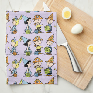 Peanuts Halloween Trick or Treaters Kitchen Towel