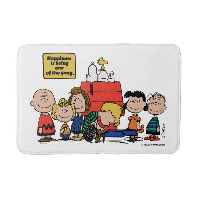 Peanuts | Happiness is Being One of the Gang Bath Mat (Front)