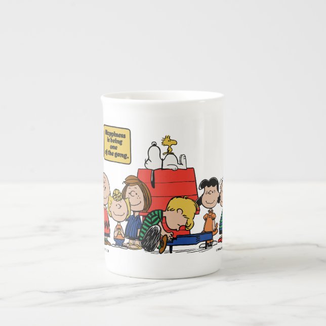 Peanuts | Happiness is Being One of the Gang Bone China Mug (Front)