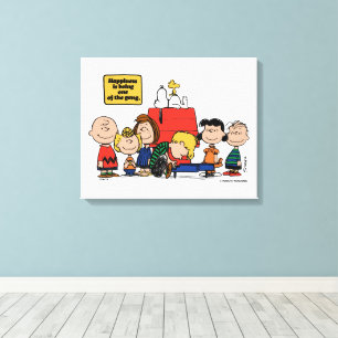 Peanuts   Happiness is Being One of the Gang Canvas Print