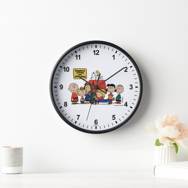 Peanuts | Happiness is Being One of the Gang Clock (Home)