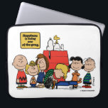 Peanuts | Happiness is Being One of the Gang Laptop Sleeve<br><div class="desc">Happiness is indeed being part of the Peanuts gang, as depicted in the beloved comic strip and its various adaptations. The Peanuts characters, despite their flaws and struggles, find joy in their close-knit friendships and shared experiences.</div>