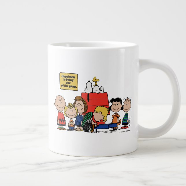 Peanuts | Happiness is Being One of the Gang Large Coffee Mug (Right)