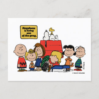 Peanuts | Happiness is Being One of the Gang Postcard