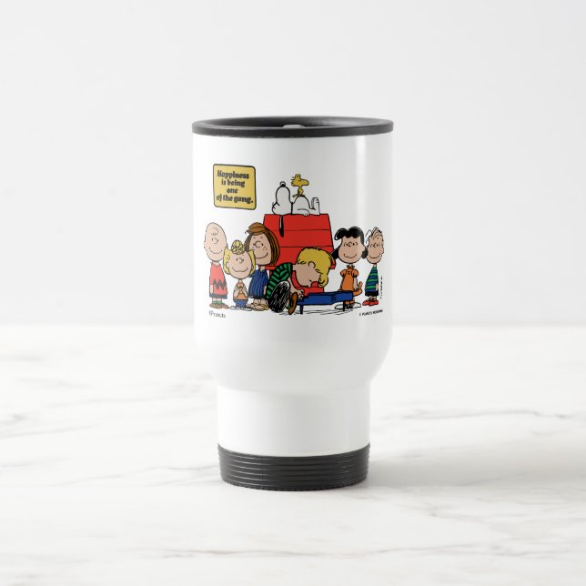 Peanuts | Happiness is Being One of the Gang Travel Mug (Center)