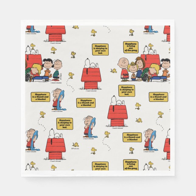 Peanuts | Happiness is… Napkin (Front)