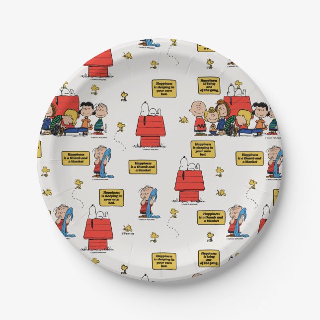 Peanuts | Happiness is… Paper Plate (Front)