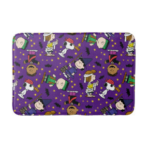 Peanuts   Happy Halloween Pattern Bath Mat