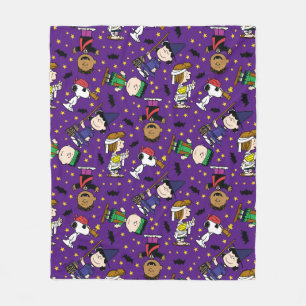 Peanuts   Happy Halloween Pattern Fleece Blanket
