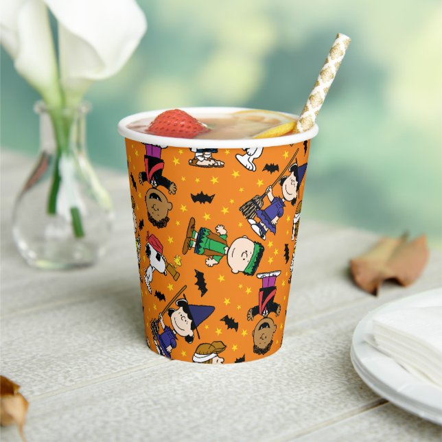 Peanuts | Happy Halloween Pattern Paper Cups (Insitu)