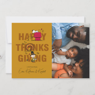 Peanuts Happy Thanksgiving Holiday Card