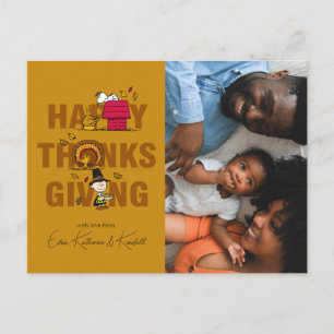 Peanuts Happy Thanksgiving Holiday Postcard