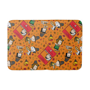 Peanuts   Happy Thanksgiving Pattern Bath Mat