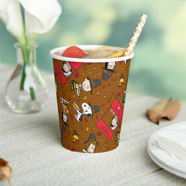 Peanuts | Happy Thanksgiving Pattern Paper Cups (Insitu)