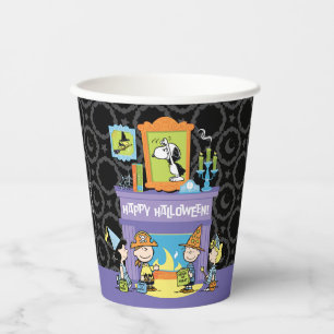 Peanuts Haunted Halls Halloween Paper Cups