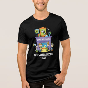 Peanuts Haunted Halls Halloween Tri-Blend Shirt