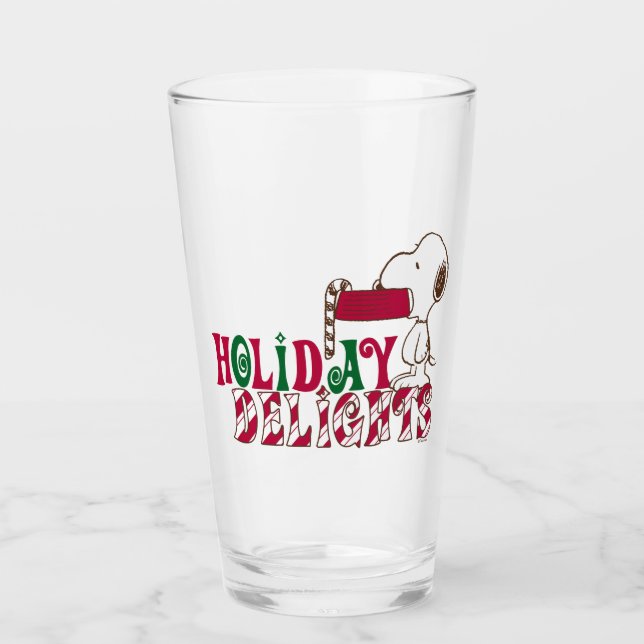 Peanuts | Holiday Delights Glass (Front)