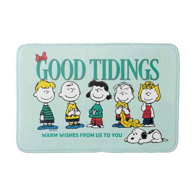 Peanuts | Holiday Good Tidings Bath Mat (Front)
