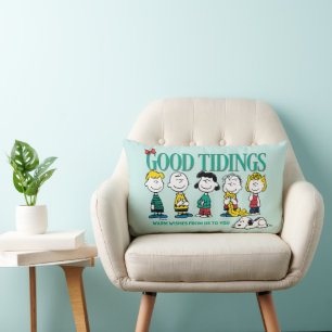 Peanuts   Holiday Good Tidings Lumbar Pillow
