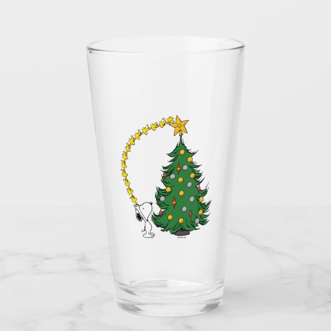 Peanuts | Holiday Tree Trimming Glass (Front)