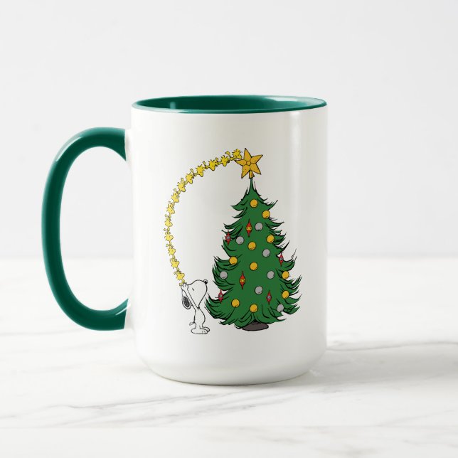 Peanuts | Holiday Tree Trimming Mug (Left)