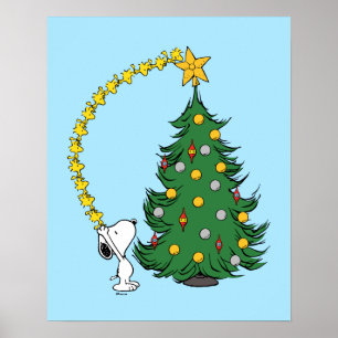 Peanuts   Holiday Tree Trimming Poster