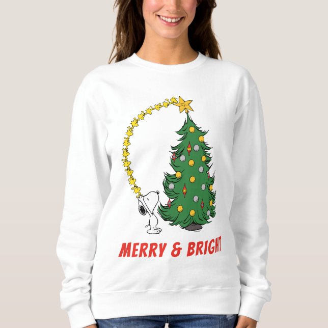 Peanuts | Holiday Tree Trimming Sweatshirt (Front)