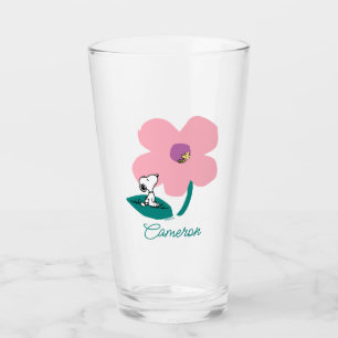 Peanuts Illustrating Nature Add Your Name Glass