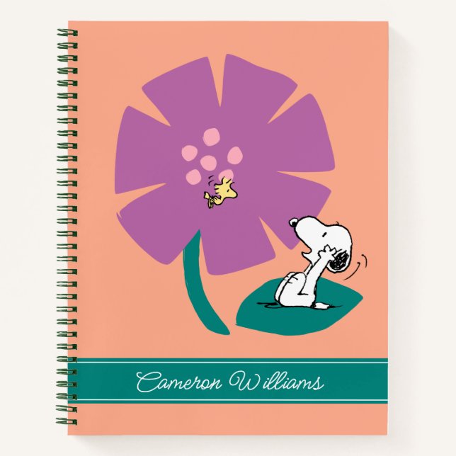 Peanuts | Illustrating Nature | Add Your Name Notebook (Front)