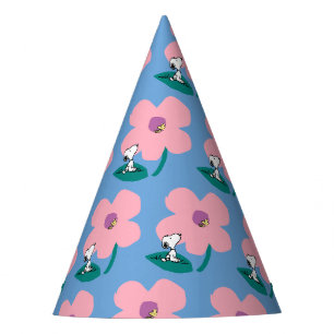 Peanuts   Illustrating Nature Pink Flower Party Hat