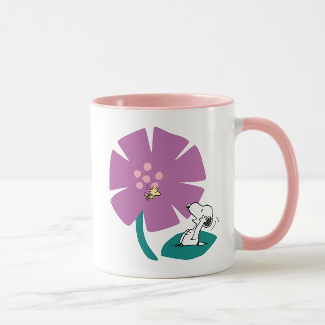 Peanuts | Illustrating Nature Purple Flower Mug (Right)
