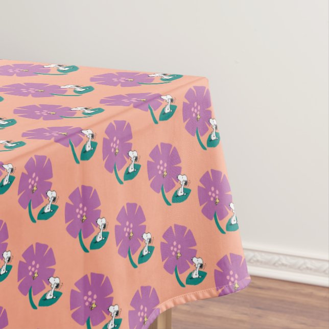 Peanuts | Illustrating Nature Purple Flower Tablecloth (In Situ)