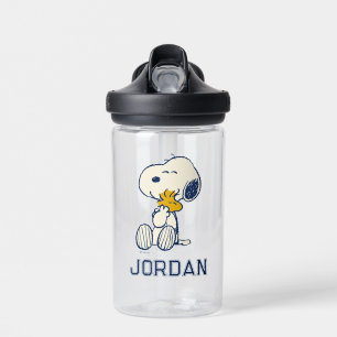 Peanuts In Bloom   Add Your Name Water Bottle