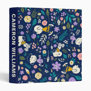 Peanuts In Bloom Pattern Binder