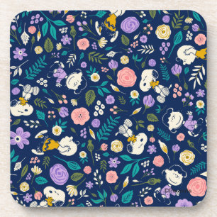 Peanuts In Bloom Pattern Coaster