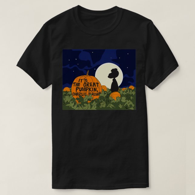 Peanuts Its the Great Pumpkin  T-Shirt (Design Front)