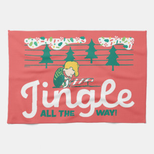 Peanuts   Jingle All the Way Kitchen Towel