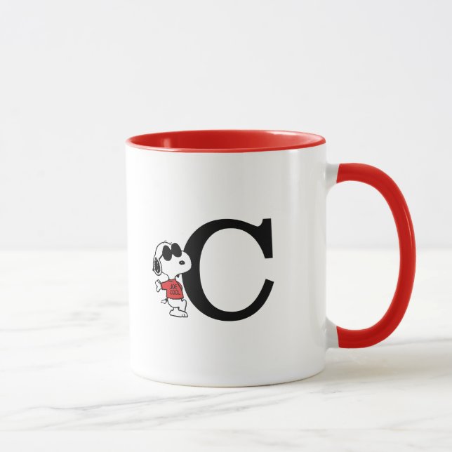 Peanuts | "Joe Cool" Standing | Monogram C Mug (Right)