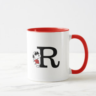 Peanuts "Joe Cool" Standing Monogram R Mug